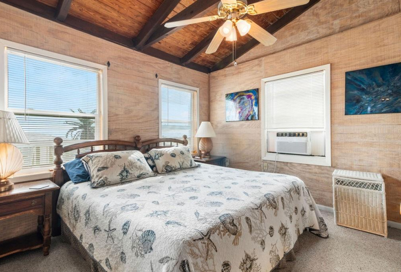 UPSTAIRS one large bedroom with ocean views