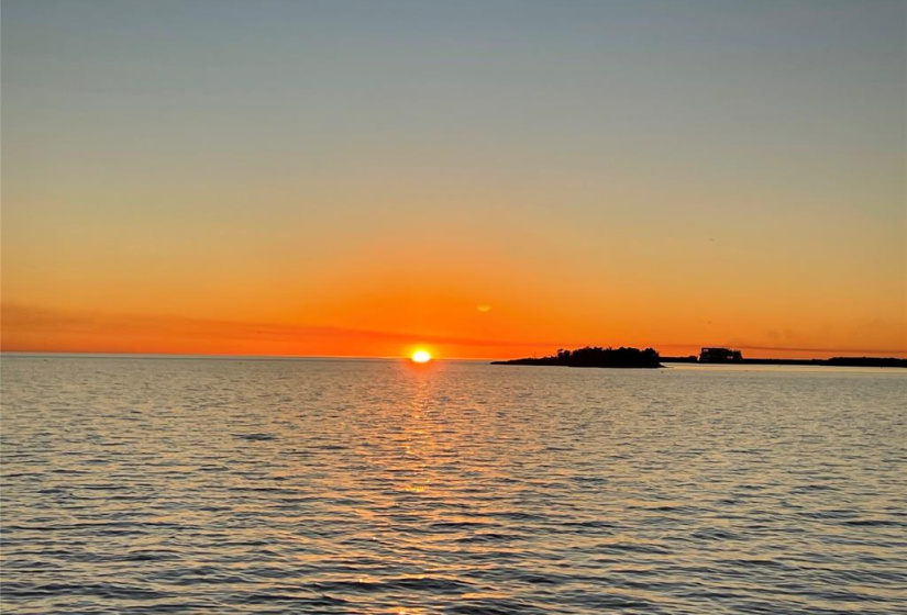 Sunset on East Matagorda Bay
