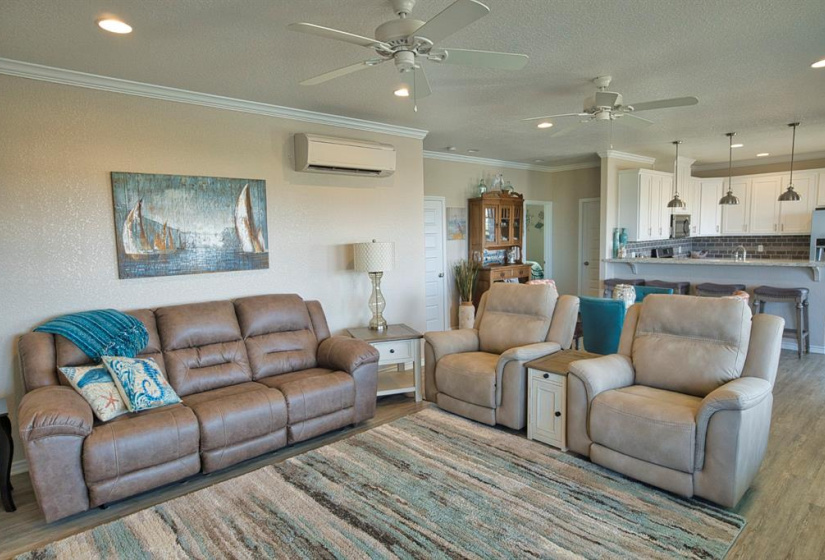 Very Large and Open Main area of the home, overlooking the Canal, gorgeous Sunsets are a huge bonus at this location!