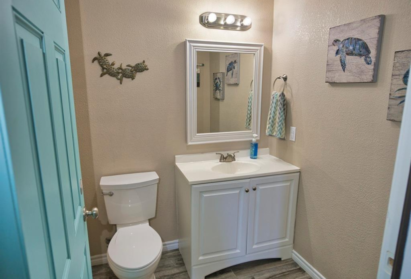Convenient half bath downstairs!!