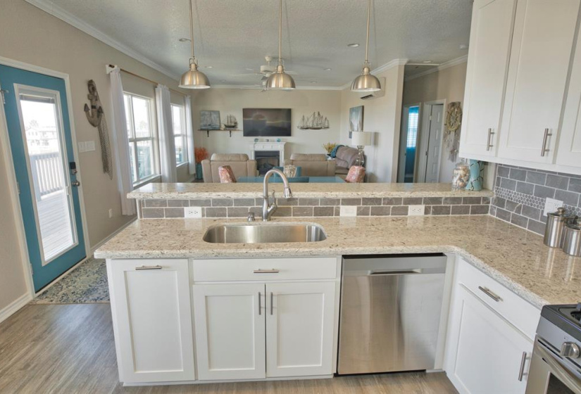 Extra Deep Single sink and built in garbage bin