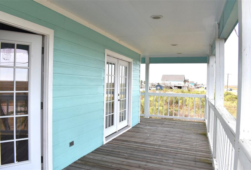 Private porch overlooking the refuge