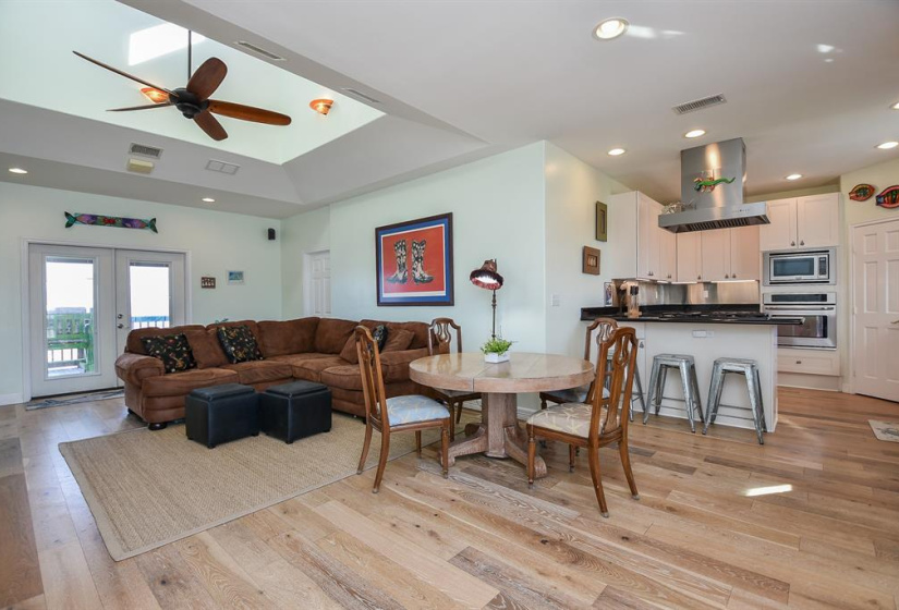 Open Living Room With Sky Light