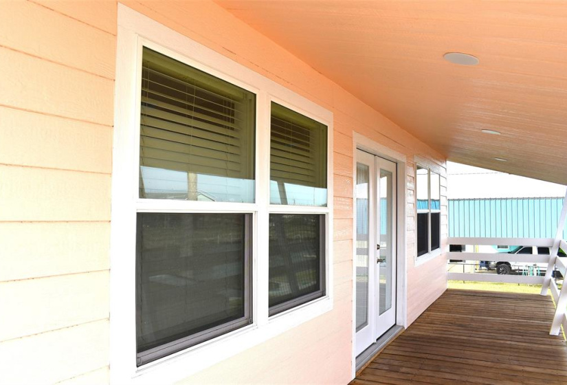 New windows and french doors