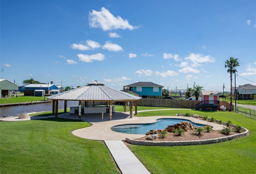 The ultimate retreat with a stunning pool and cabana, the centerpiece of this exceptional property.