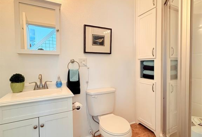 Full bath with shower.