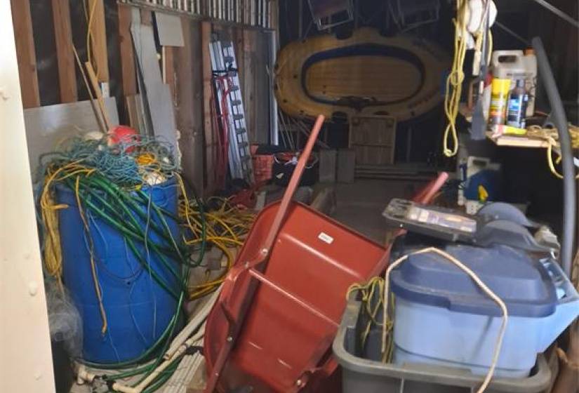 STORAGE INSIDE SHED