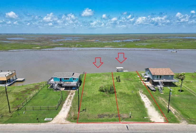 Intercoastal view - boundary lines are approximate