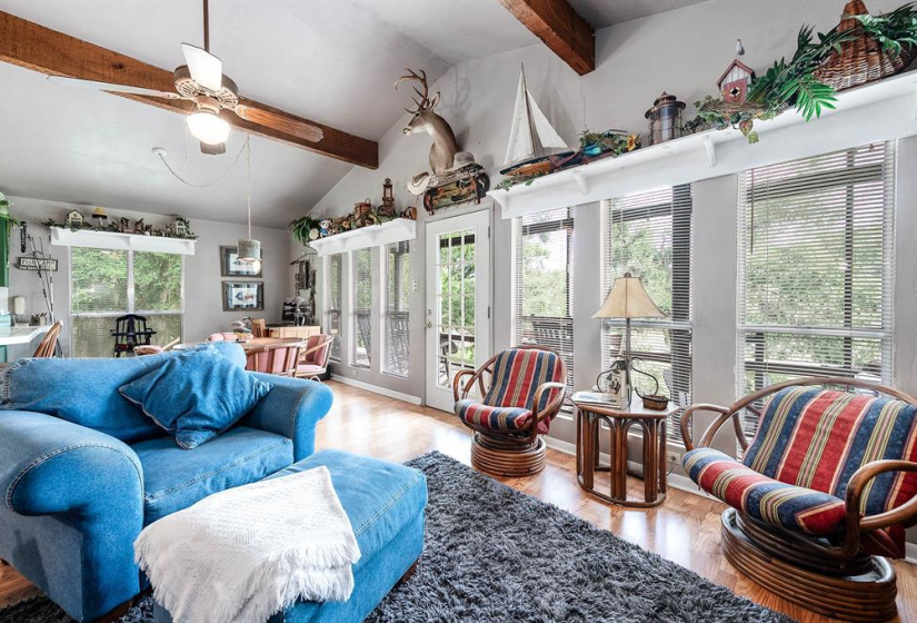 Living Room overlooking backyard