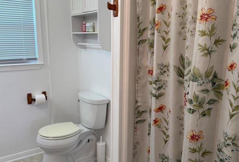 Bath upstairs.  2nd Bath is under house.