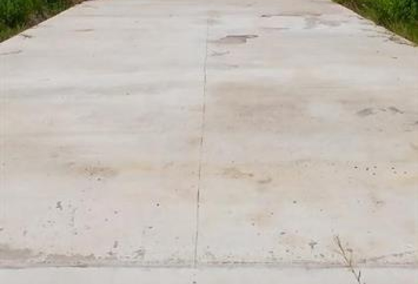 concrete pad