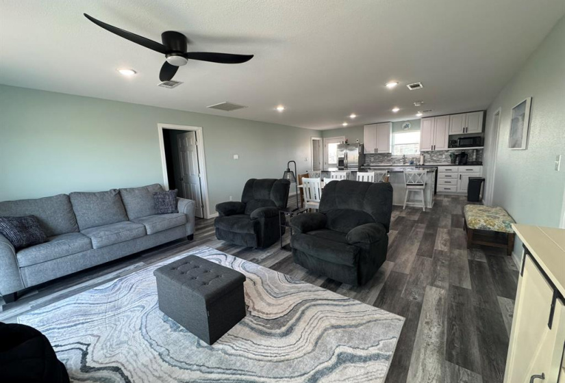 Bright and open living room.