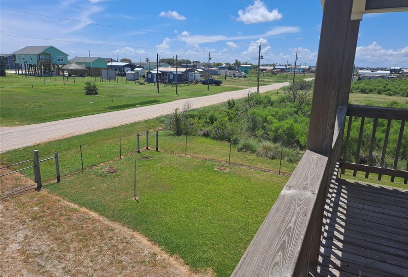 VIEW FROM COVERED PORCH