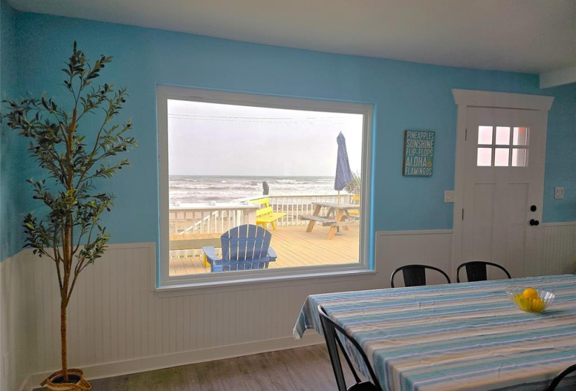 View of the Ocean from the dining table