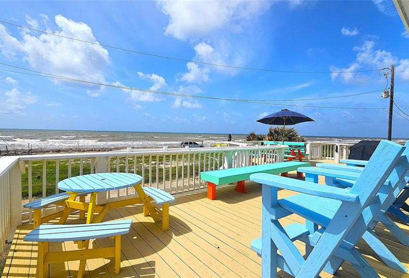 Enjoy the sunny days by the water from your private deck!