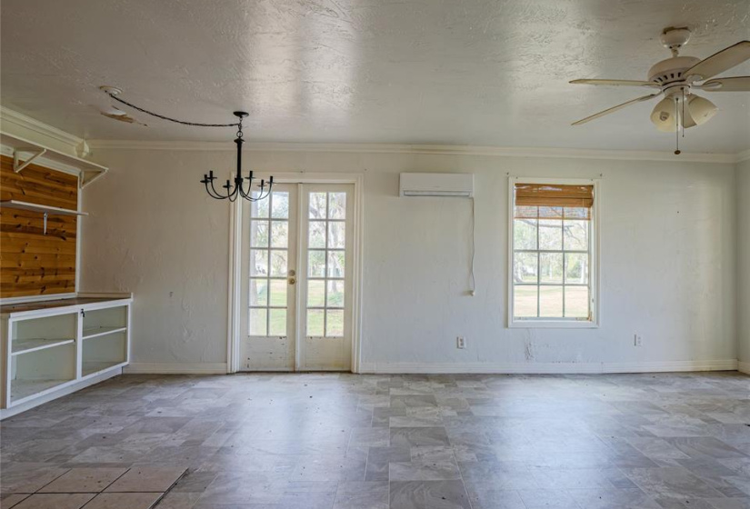 Dining/living area.