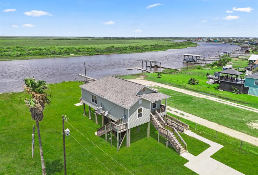 The view from your back porch looks out the creek and a large ranch across the creek ensuring a tranquil view.