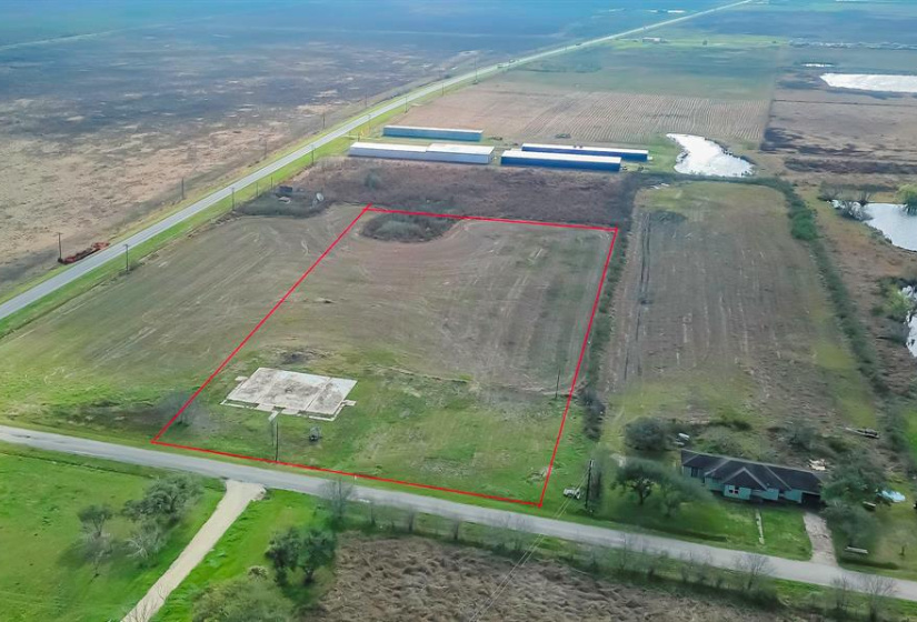 cleared property with large concrete slab and water well - well will need servicing - boundary lines are approximate