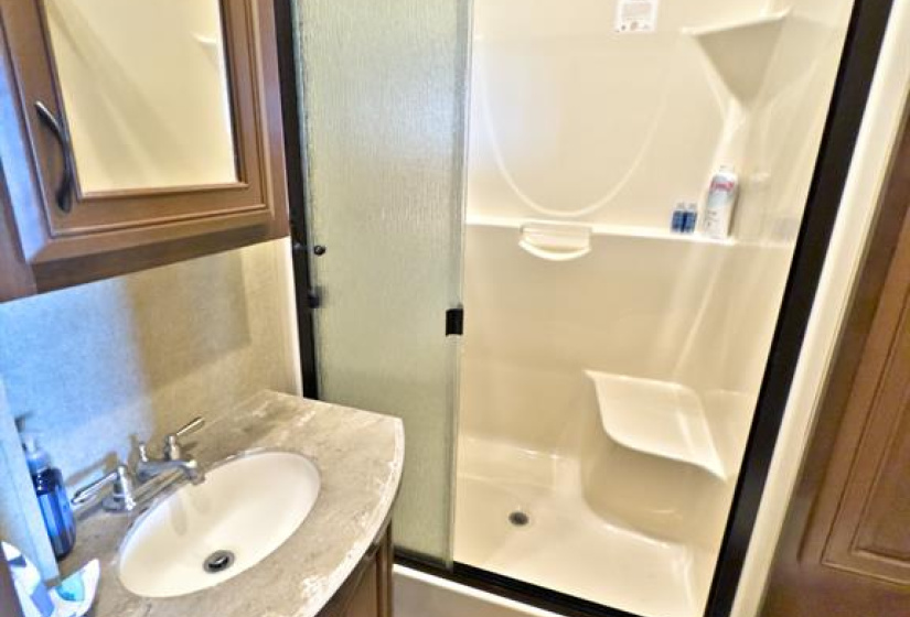 Walk-In Shower With Bench.
