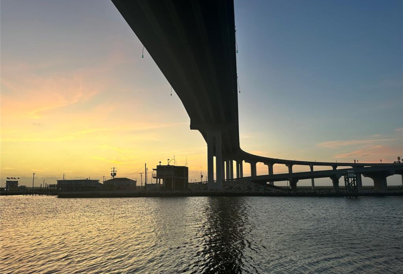 Sunsets from under the bridge